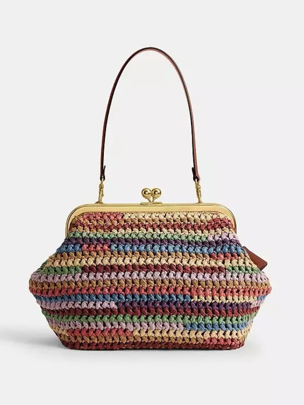 Coach Kisslock Straw Bag 27